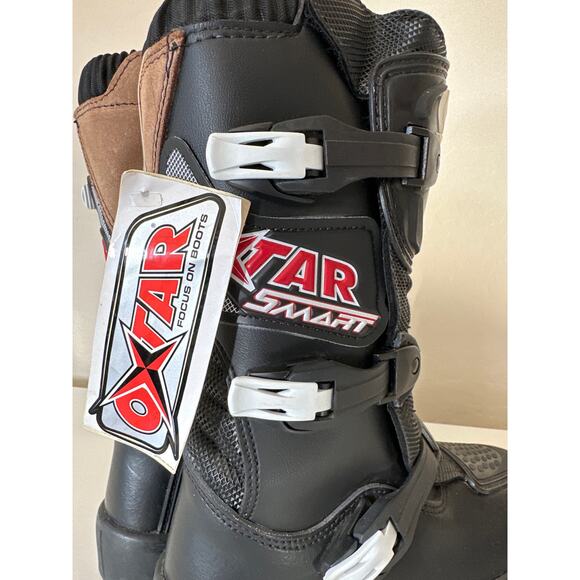 Oxtar Smart Women's Motorcycle Boots Moto Racing Off-Road Leather Size 4 - Picture 6 of 10